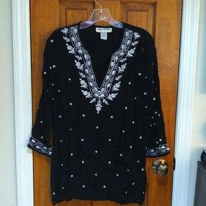 Cathy Daniels crepe tunic NWOT